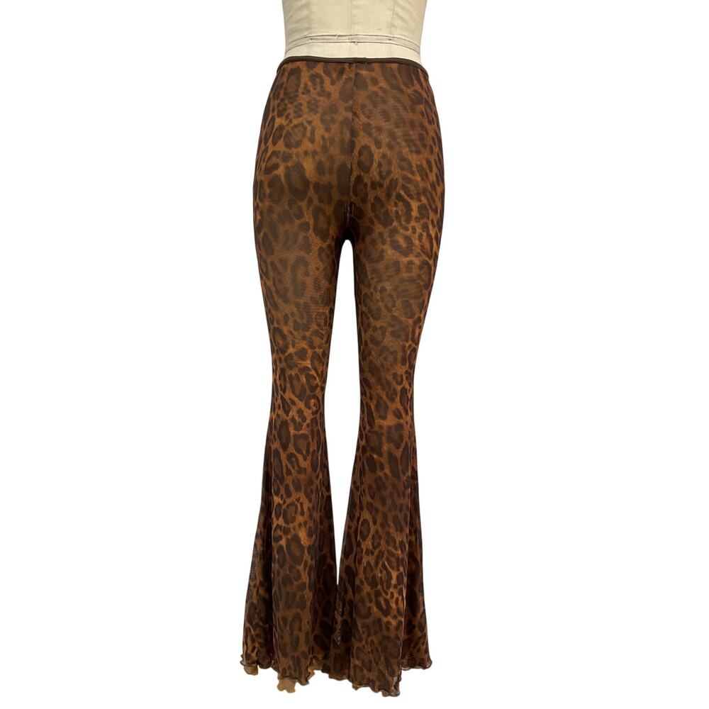 Majorelle Leopard Brown Chica Pants Size XS - Picture 3 of 4